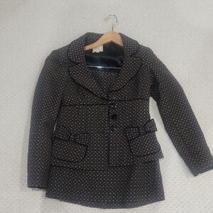 Nanette Lepore Brown and Black Blazer and Pencil Skirt